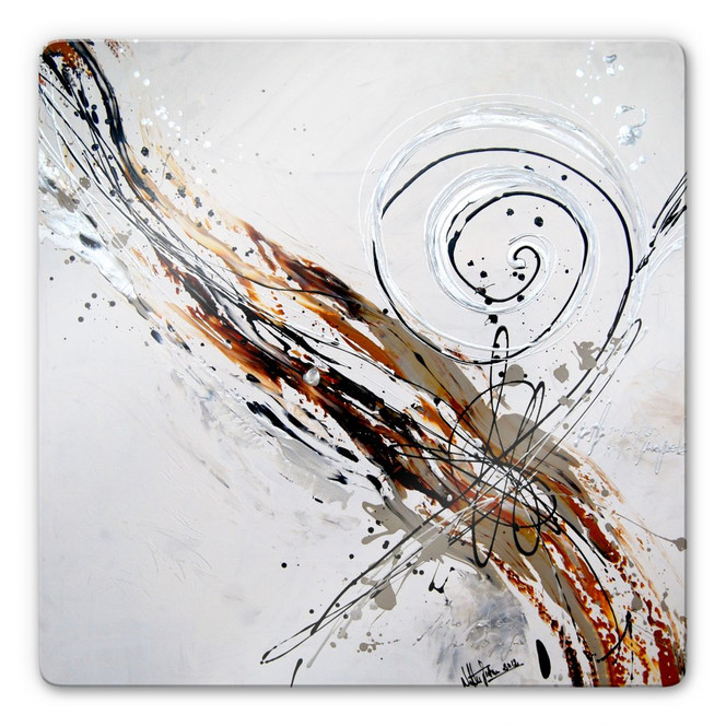 Glasbild Fedrau - Wirbel