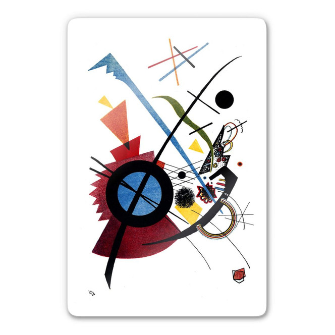 Glasbild Kandinsky - Violett
