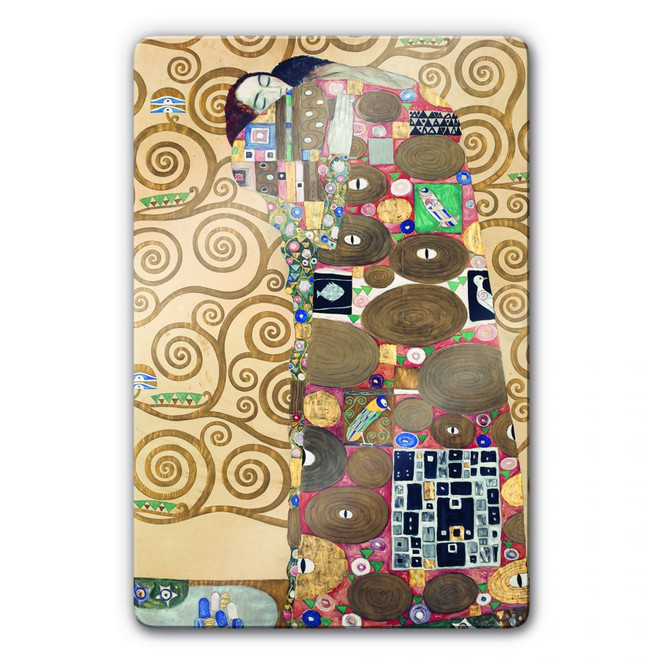 Glasbild Klimt - Die Erfüllung