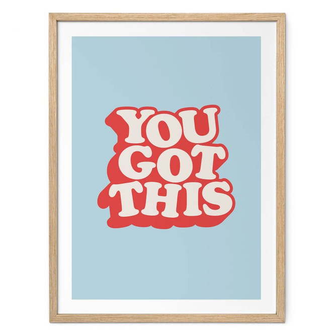 Spruch Poster You got this - Wilson