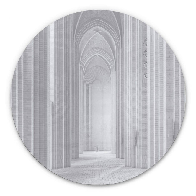 Alu-Dibond Fleckenstein - Grundtvigskirche - Rund