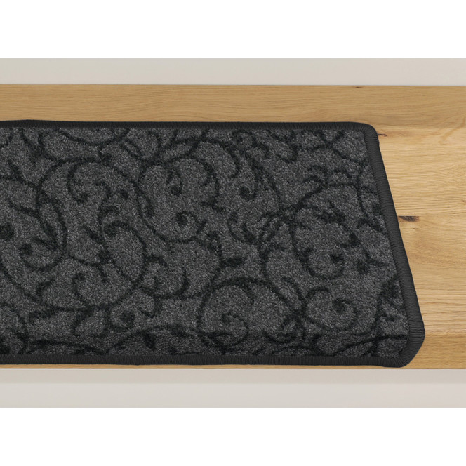 Bijou Home & Office Floral  Stufenmatte Rechteckig Wunschmass in Anthrazit