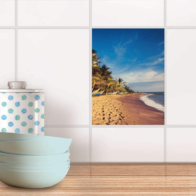 Fliesensticker - Longboat Beach