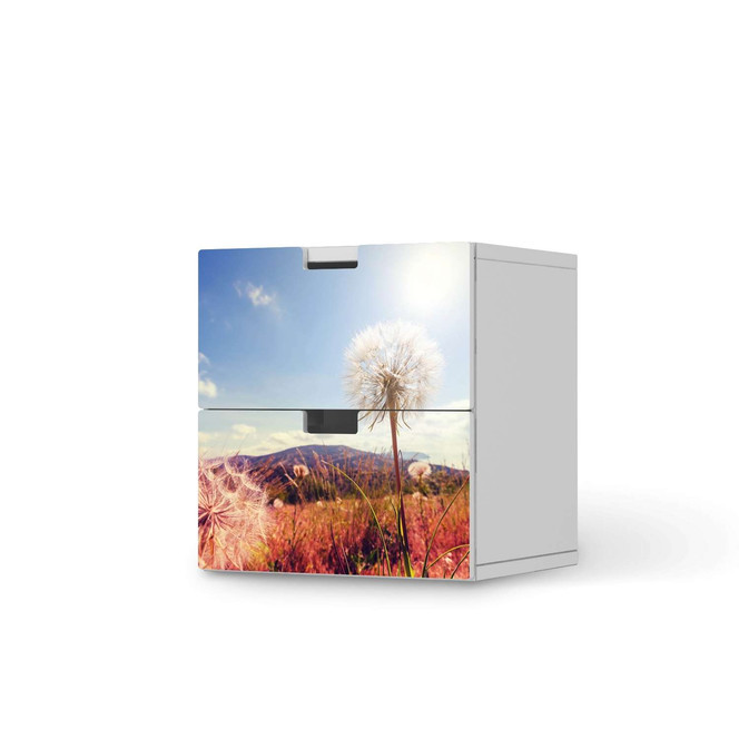 Klebefolie IKEA Stuva / Malad Kommode - 2 Schubladen - Dandelion- Bild 1