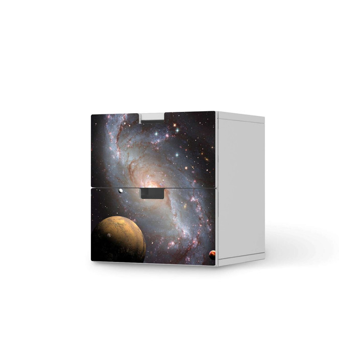 Klebefolie IKEA Stuva / Malad Kommode - 2 Schubladen - Milky Way- Bild 1
