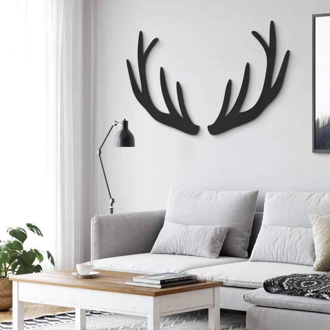 MDF - Holzdeko - Geweih (2-teilig)