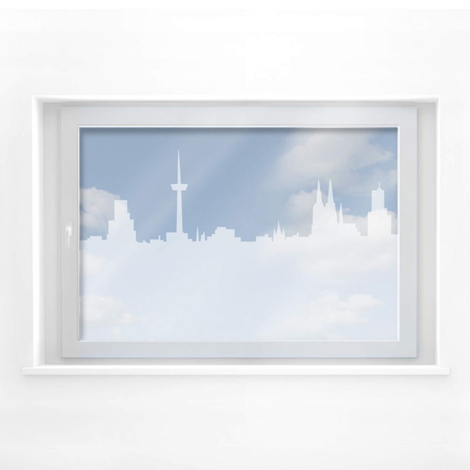 Milchglasfolie Köln Skyline