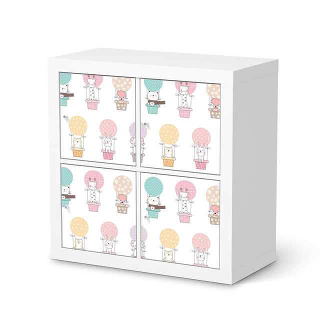 Möbelfolie IKEA Expedit Regal 4 Türen - Flying Animals- Bild 1