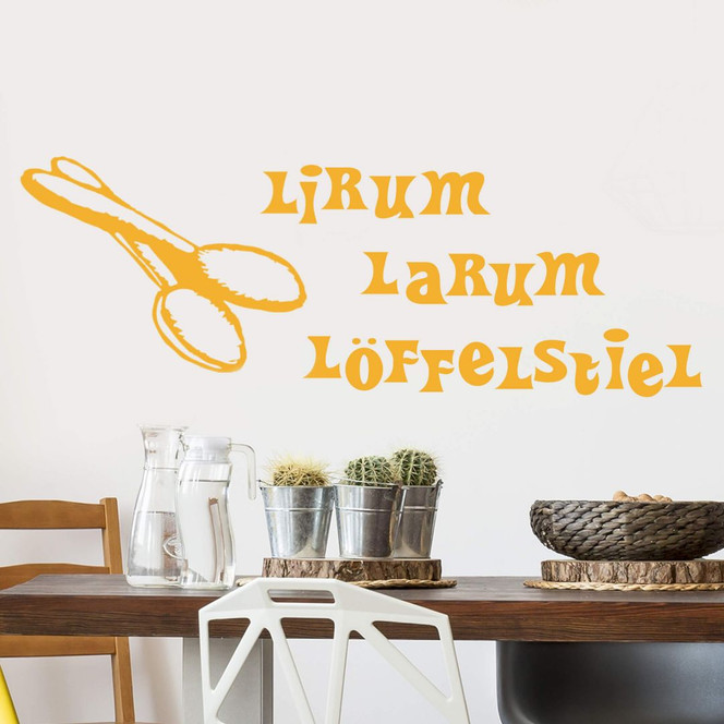 Wandtattoo Lirum Larum Löffelstiel