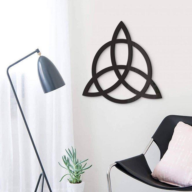 Acryldeko Triquetra mit Kreis