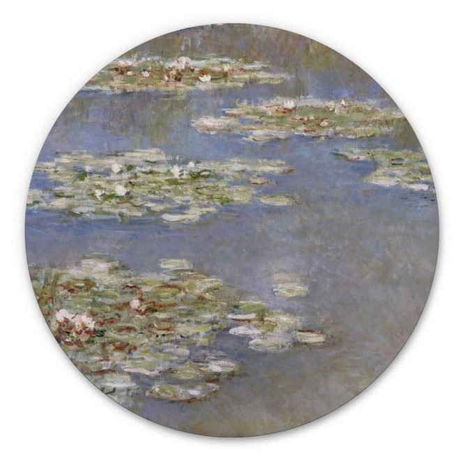 Alu-Dibond Monet - Seerosen 1905 - Rund