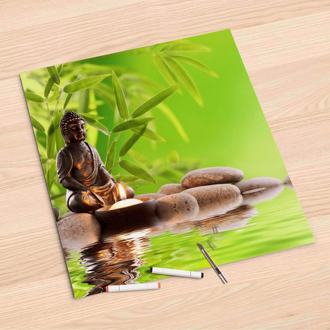 Folienbogen (60x60cm) - Buddha Zen- Bild 1