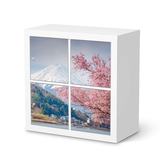 Klebefolie IKEA Kallax Regal 4 Türen - Mount Fuji- Bild 1