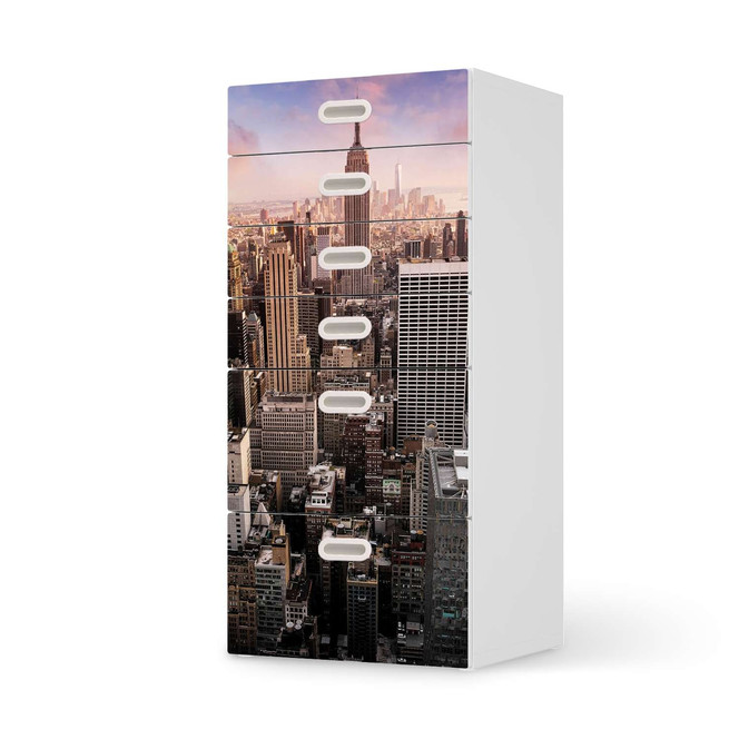 Klebefolie IKEA Stuva / Fritids Kommode - 6 Schubladen - Big Apple- Bild 1