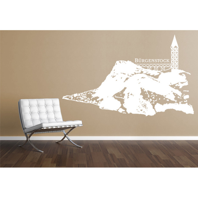 Wohnansicht - Wandtattoo Bürgenstock