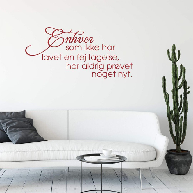 Wandtattoo Enhver som...