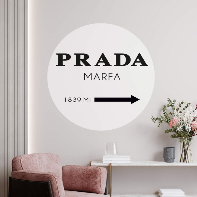 Wandtattoo Prada Marfa - Rund
