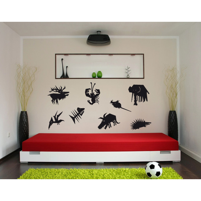 Wandtattoo Scherenschnitt Tiere