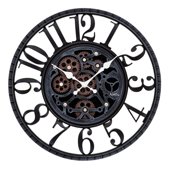 Wanduhr in anthrazit modern