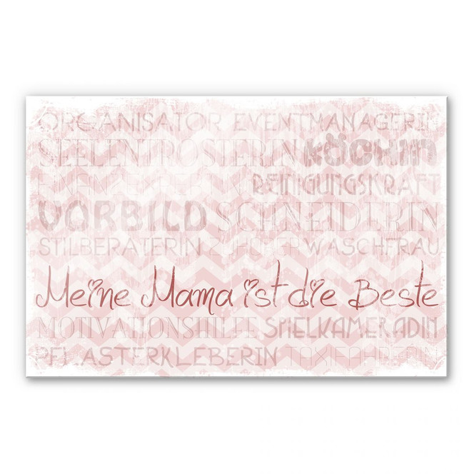 Acrylglasbild Meine Mama ist die Beste