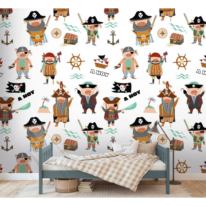 Fototapete für Kinder bunt creme - Vliestapete Kunst für Kinder Livingwalls - matt und glatt