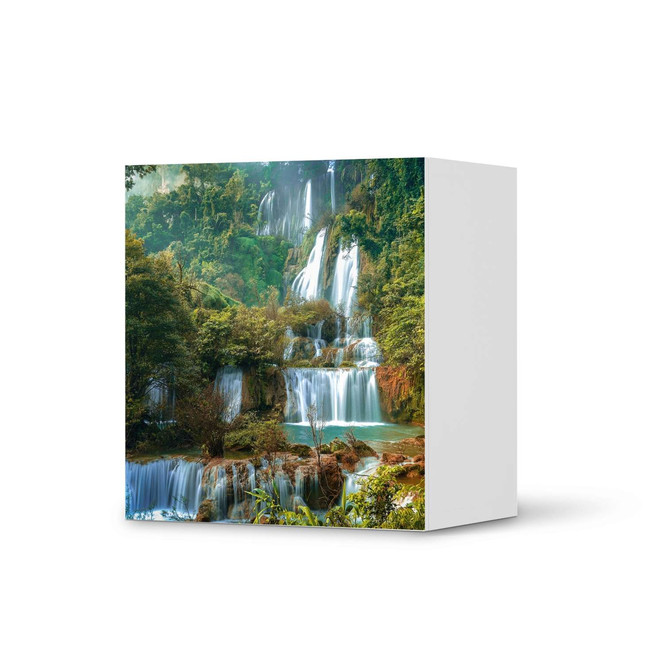 Klebefolie IKEA Besta Regal 1 Türe - Rainforest- Bild 1