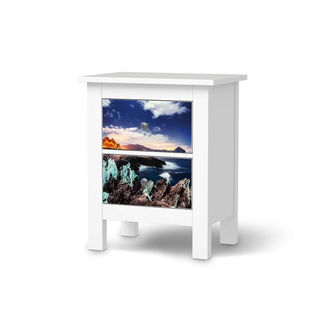 Möbelfolie IKEA Hemnes Kommode 2 Schubladen - Seaside- Bild 1