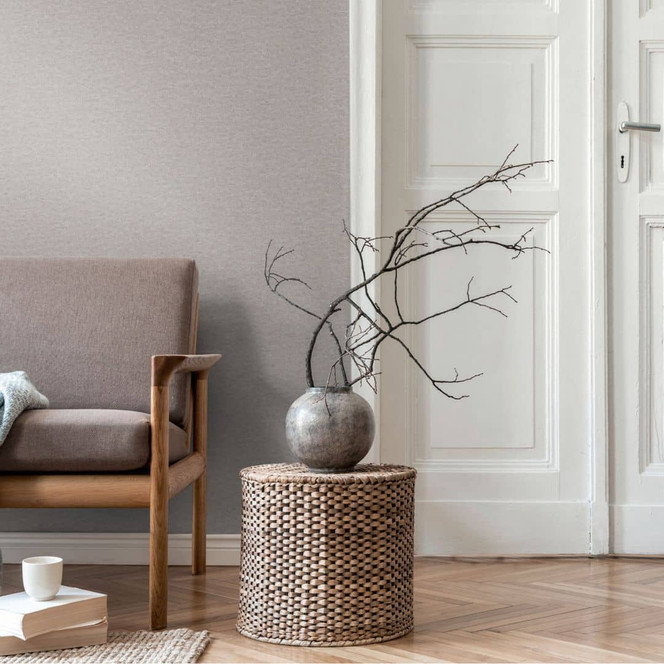 Strukturtapete in Betonoptik Hellgrau – Moderne Vliestapete einfarbig – Putzoptik