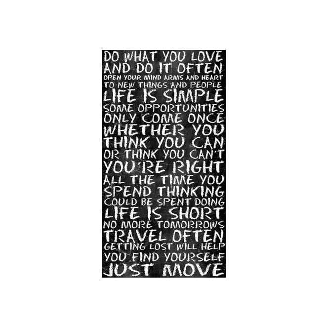 Livingwalls Wandtattoo pop.up Panel mit Schrift selbstklebend grau, schwarz, weiss