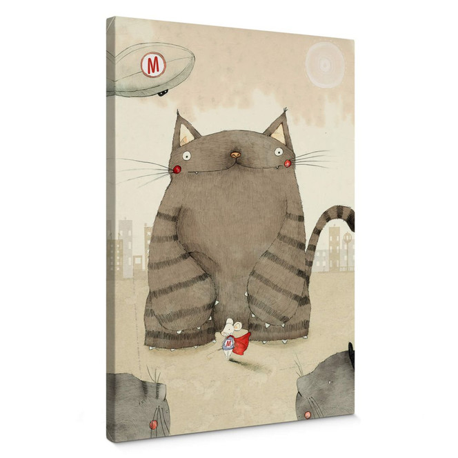 Leinwandbild Loske - Mäuseheld