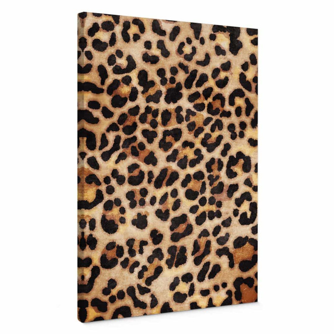 Leinwandbild Wilder Leopard - Animal Print - Tunaboylu