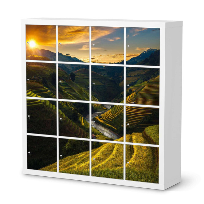 Möbelfolie IKEA Expedit Regal 16 Türen - Reisterrassen- Bild 1