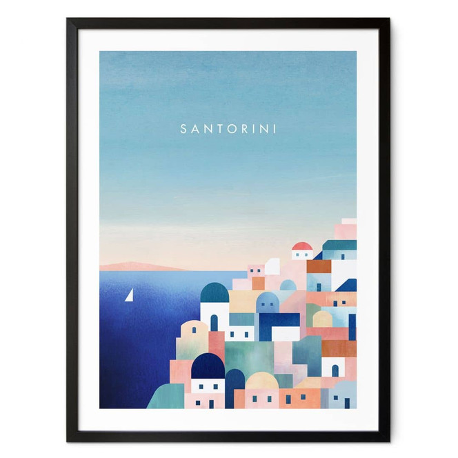 Poster Häuser von Santorini - Rivers