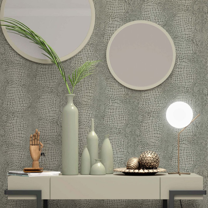 Vliestapete, Grafiktapete Cameo taupe