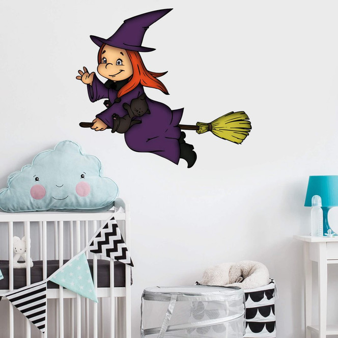 Wandsticker Halloweenhexe 2