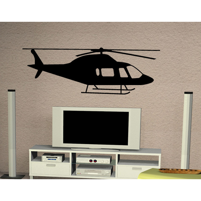 Wandtattoo Helikopter