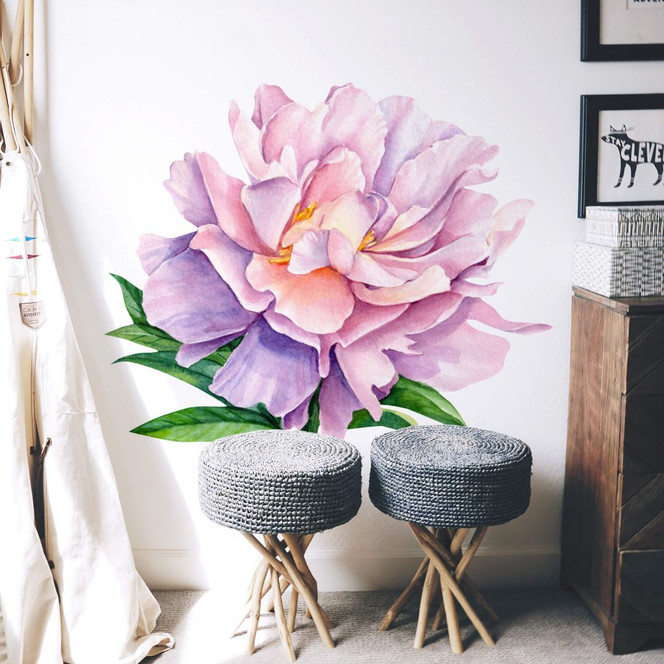 Wandtattoo Pfingstrose XXL