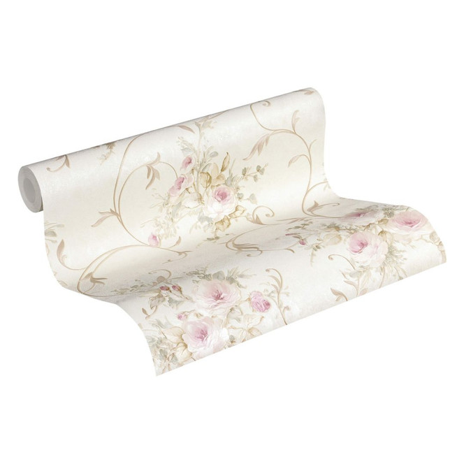 A.S. Création Tapete Romantica 3 creme, grau, rosa