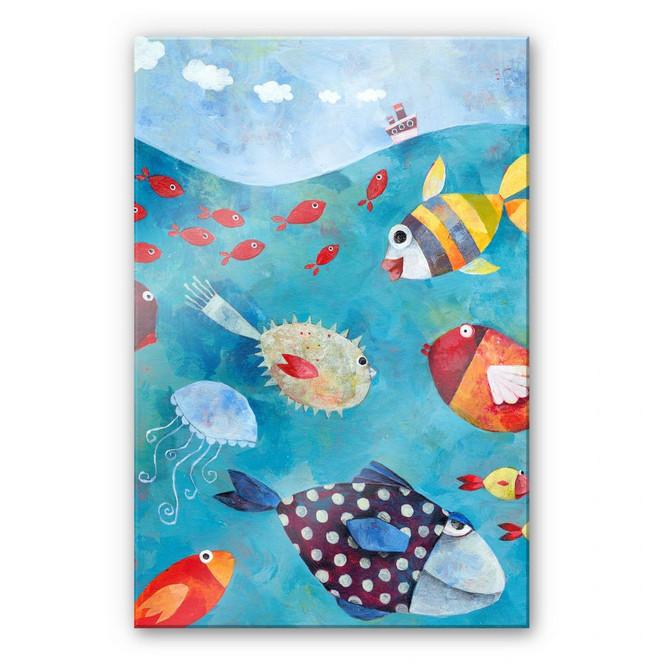 Acrylglasbild Blanz - Fische im Meer 