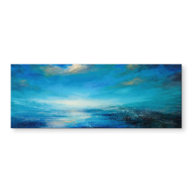 Acrylglasbild Endlose Weite in Blau - Schmucker - Panorama