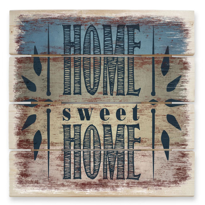 Holzbild Home Sweet Home 1 - 40 x 41.5 cm