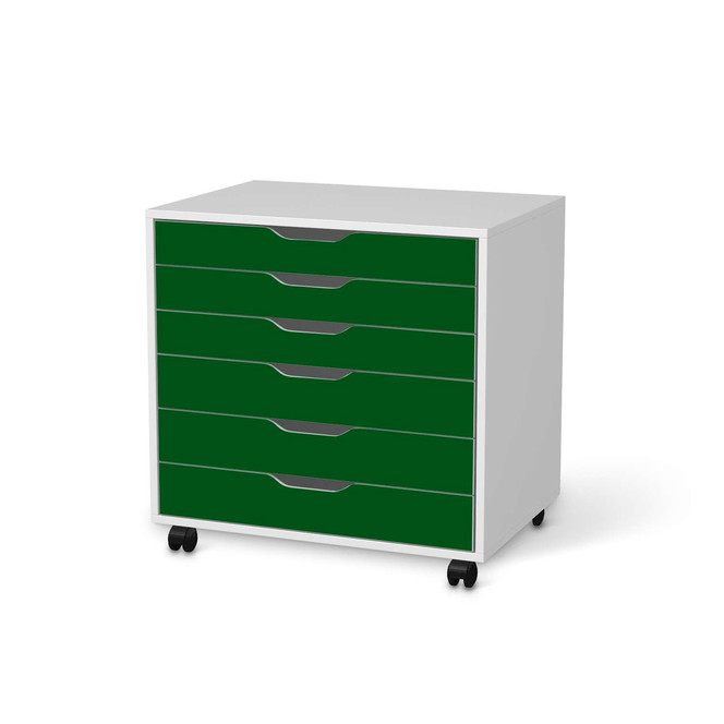Möbelfolie IKEA Alex Rollcontainer 6 Schubladen - Grün Dark- Bild 1