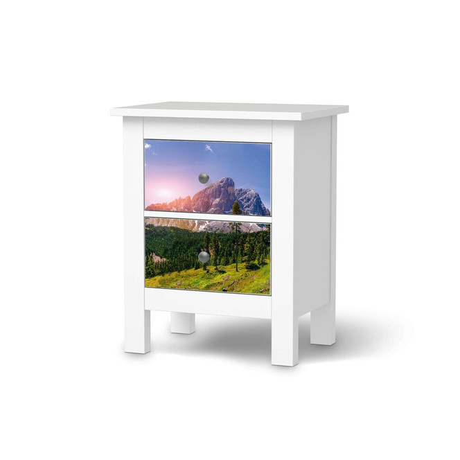 Möbelfolie IKEA Hemnes Kommode 2 Schubladen - Alpenblick- Bild 1