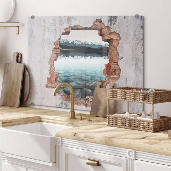 Spritzschutz 3D Optik - Idylle