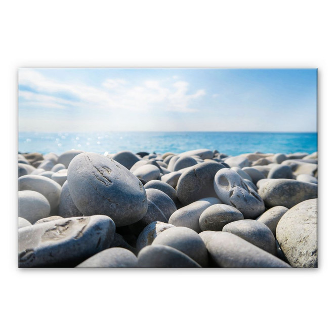 Acrylglasbild - Steinstrand 01