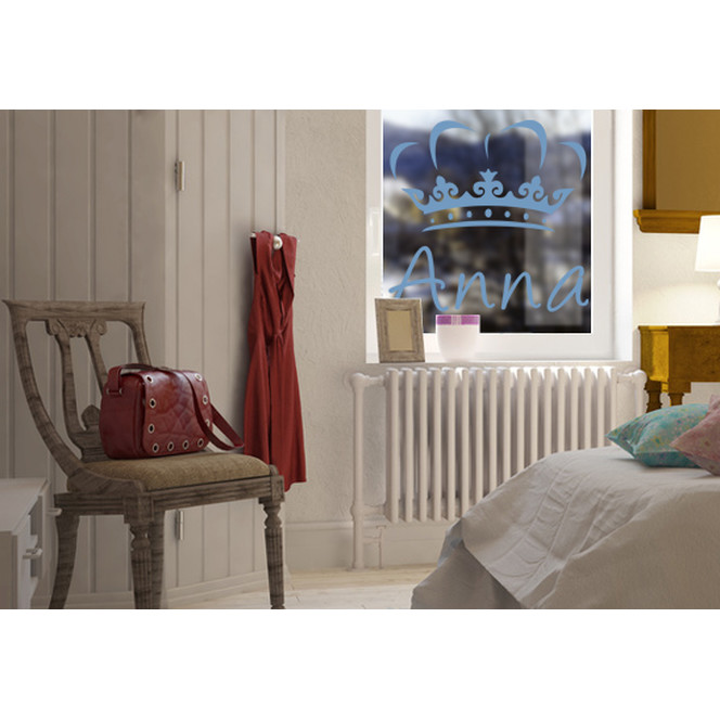 Glasdekor Wunschtext Königskrone - Bild 1