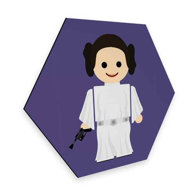 Hexagon - Alu-Dibond Gomes - Princess Leia Spielzeug