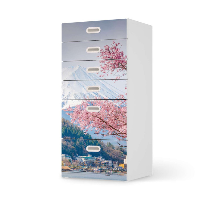 Klebefolie IKEA Stuva / Fritids Kommode - 6 Schubladen - Mount Fuji- Bild 1