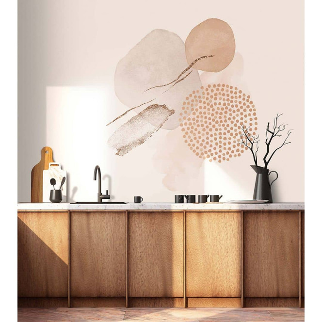 Livingwalls Fototapete Walls by Patel 3 Gold Mine 1 rosa, beige - Bild 1