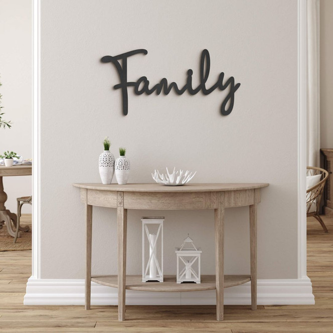 3D MDF Schriftzug Family